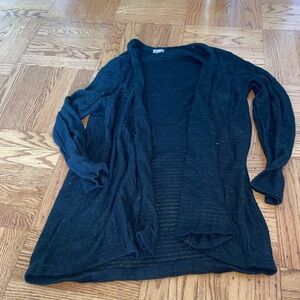 J.Jill size large shimmer black sweater